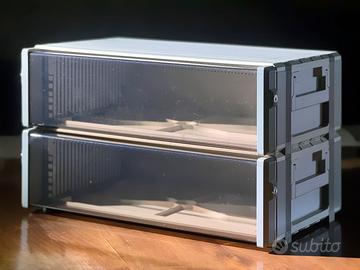 Flightcase contenitore Rack 3U impilabile