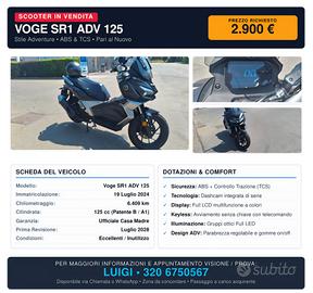  scooter  125 di cilindrata.