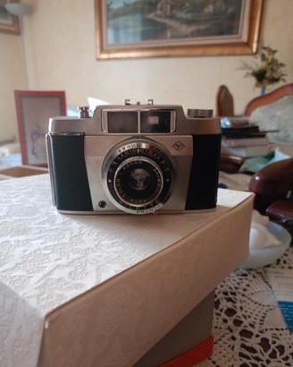 fotocamera vintage con custodia e certificato 