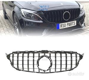 GRIGLIA MERCEDES W205 19- LOOK AMG GT NERO