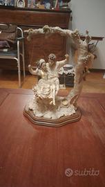 Scultura Vintage su Altalena - Stile Capodimonte 