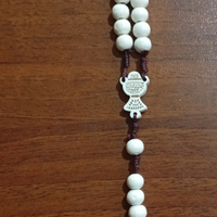 Rosario in legno con crocifisso inciso