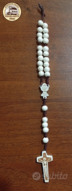 Rosario in legno con crocifisso inciso