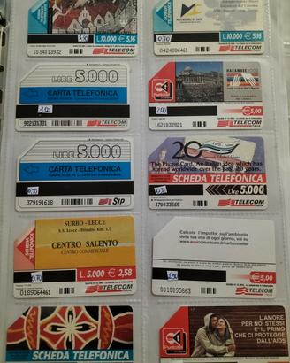 schede telefoniche usate 