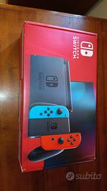 Nintendo switch V2 blu/rosso Neon scatola completa