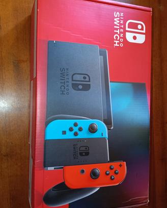 Nintendo switch V2 blu/rosso Neon scatola completa