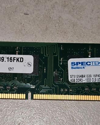RAM Desktop 4GB DDR3 1333MHz CL9 - SpecTek (Micron