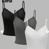 Canottiera monospalla a tinta unita