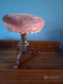 sgabello pianoforte vittoriano 