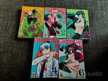 Chainsaw Man vol. 1, 2, 3, 4 e 6.