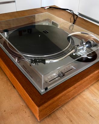 Plinto artigianale in iroko per Technics SL-1200