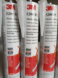 4 cartucce silicone sigillante 3M nautico 5200 FC