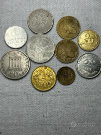 Lotto 10 Monete Estere Mondiali
