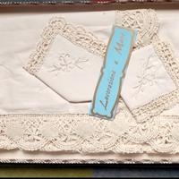 I MAESTRI DEL RICAMO TOVAGLIA TÉ IN PURO LINO RICA