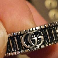 Anello marmount Gucci in argento