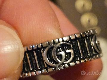 Anello marmount Gucci in argento