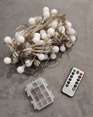 Luci natalizie a batteria 80 LED