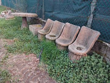 Tavolo e sedie da giardino vintage