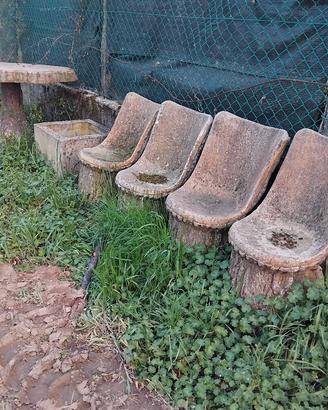 Tavolo e sedie da giardino vintage