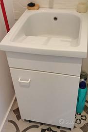 Mobile bagno con lavatoio in ceramica 45x50