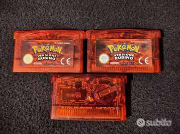 Pokemon rubino originali Nintendo gameboy advance