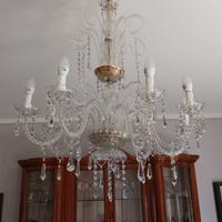 Lampadario in cristallo 8 luci