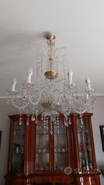 Lampadario in cristallo 8 luci