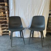 4 sedie in plasitca rigida con cuscino