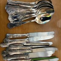 Set posate antico  punzone ARG 800