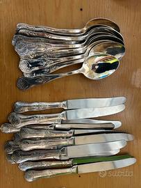 Set posate antico  punzone ARG 800