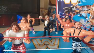 Wrestling 8 personaggi con Ring Mattel WWF