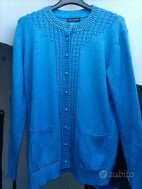 Maglione Blu con perline