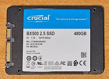 SSD Crucial BX500 2.5 480GB SATA