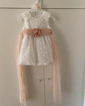 Vestito da bimba “Amaya” 6 mesi con fascia capelli