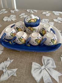 Servizio da caffè in ceramica