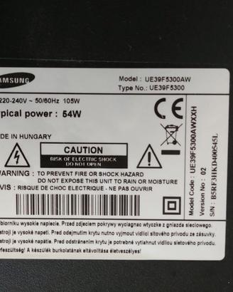 Scheda alimentazione Samsung BN44-00645A UE39F5300