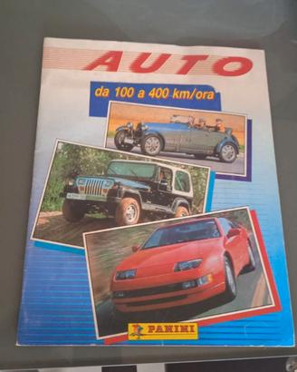 album figurine auto da 100 a 400 km/ora 1991 panin