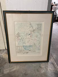 Opera grafica originale di Nino Caffè (1909–1975)