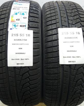 2 GOMME 215 55 16 HANKOOK BR1921
