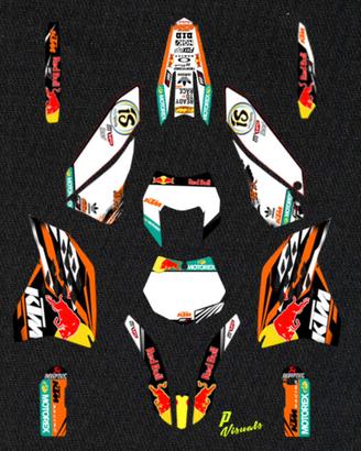 Kit Grafiche Adesivi KTM/SX SXF EXC XC 2007 - 2010
