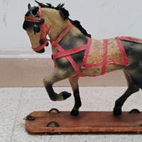 CAVALLO-GIOCATTOLO D'EPOCA DEI PRIMI DEL 900