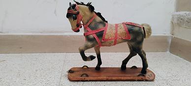 CAVALLO-GIOCATTOLO D'EPOCA DEI PRIMI DEL 900