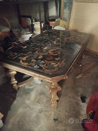 tavolo basso stile cinese vintage