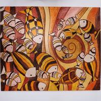 Cartapietra quadro pesci