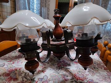 Lampadario a 6 luci ideale per taverne