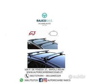 Barre portatutto dacia duster 2018 con rail di ser