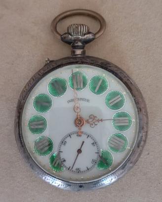 Antico Orologio Da Tasca in Argento