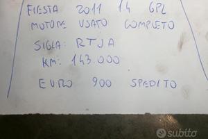 Motore usato fiesta 2011 1.4 gpl rtja