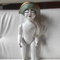 Arlecchino Thun - bambola in ceramica 