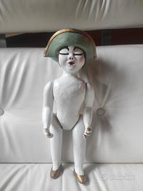Arlecchino Thun - bambola in ceramica 